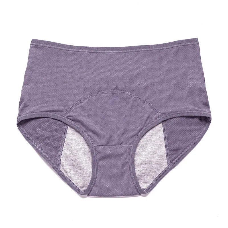 1pcs Women's Physiological Briefs Girl Menstrual Panties Ladies Period Leak Proof Panty Mid Waist Ice Silk Underwear