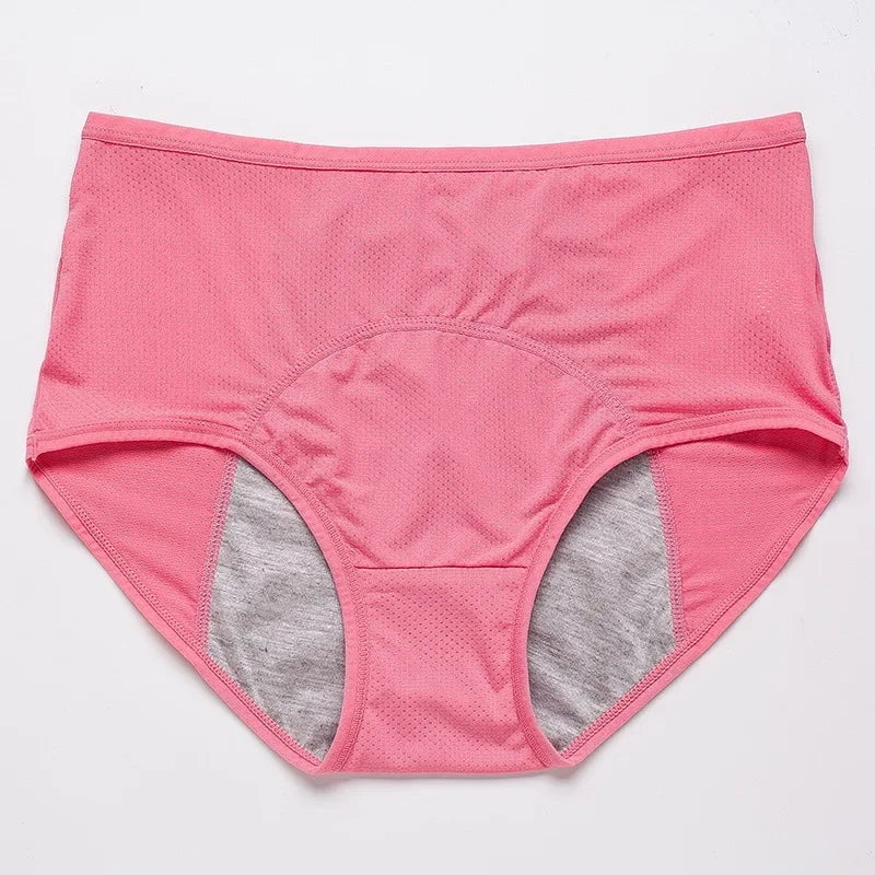 1pcs Women's Physiological Briefs Girl Menstrual Panties Ladies Period Leak Proof Panty Mid Waist Ice Silk Underwear