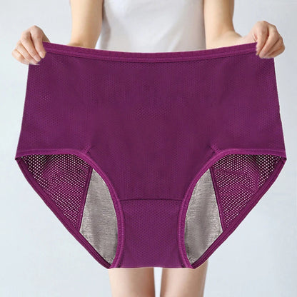 1pcs Women's Physiological Briefs Girl Menstrual Panties Ladies Period Leak Proof Panty Mid Waist Ice Silk Underwear