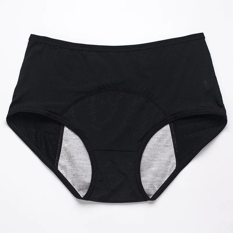 1pcs Women's Physiological Briefs Girl Menstrual Panties Ladies Period Leak Proof Panty Mid Waist Ice Silk Underwear