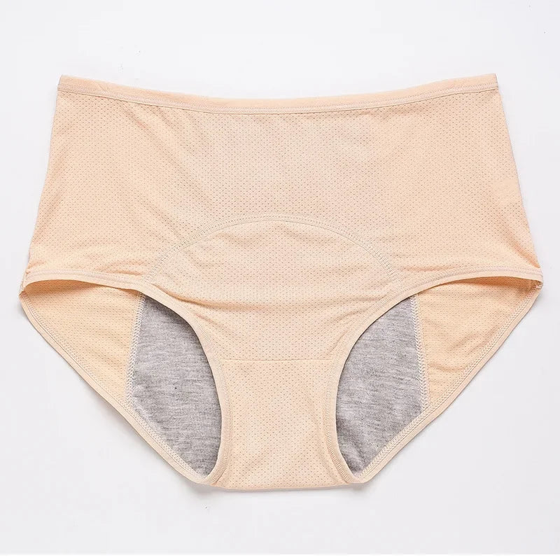 1pcs Women's Physiological Briefs Girl Menstrual Panties Ladies Period Leak Proof Panty Mid Waist Ice Silk Underwear