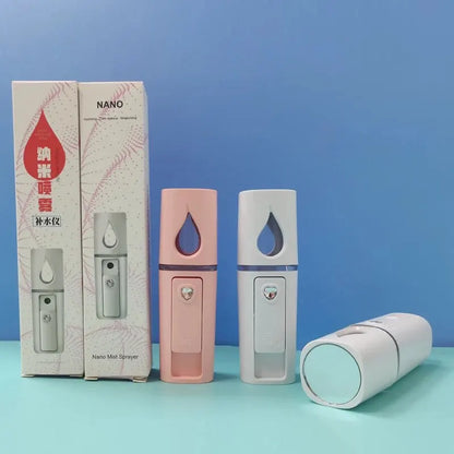 1PCS/3PCS 20ml Face Steamer Air Humidifier Facial Sprayer Nebulizer Hydrating Anti-aging Nano Wrinkle Women Beauty Skin Care