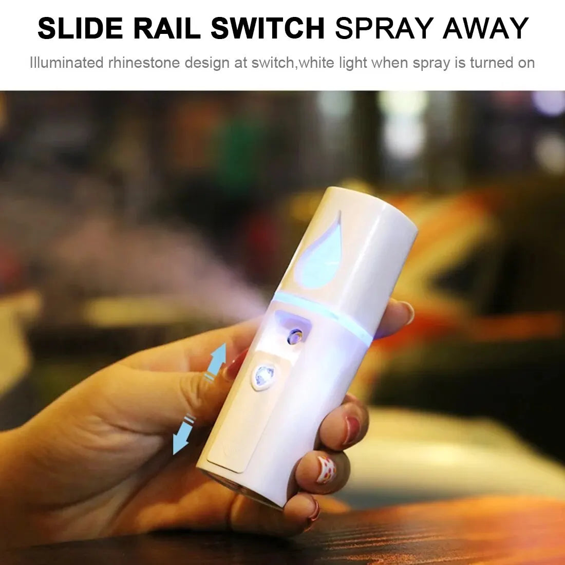1PCS/3PCS 20ml Face Steamer Air Humidifier Facial Sprayer Nebulizer Hydrating Anti-aging Nano Wrinkle Women Beauty Skin Care